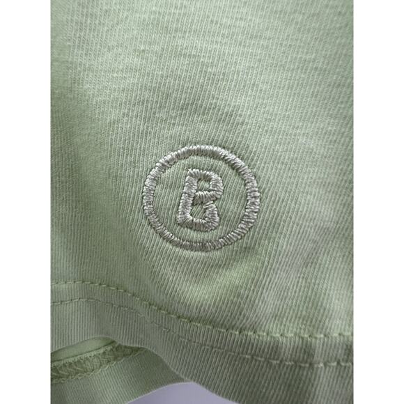 Bogner Women's Long Sleeve Polo Shirt Top Light Green Cotton Blend Size 10 - Picture 5 of 8